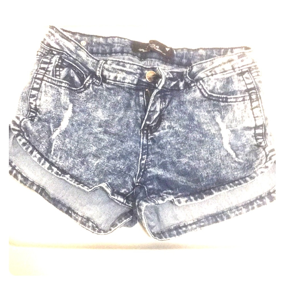 Denim shorts